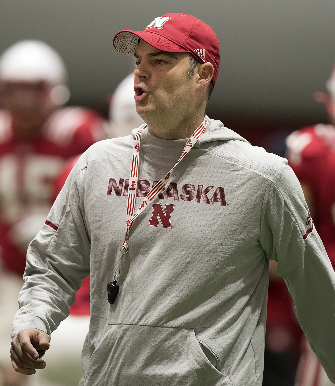 Nebraska football practice, 4.3.2019